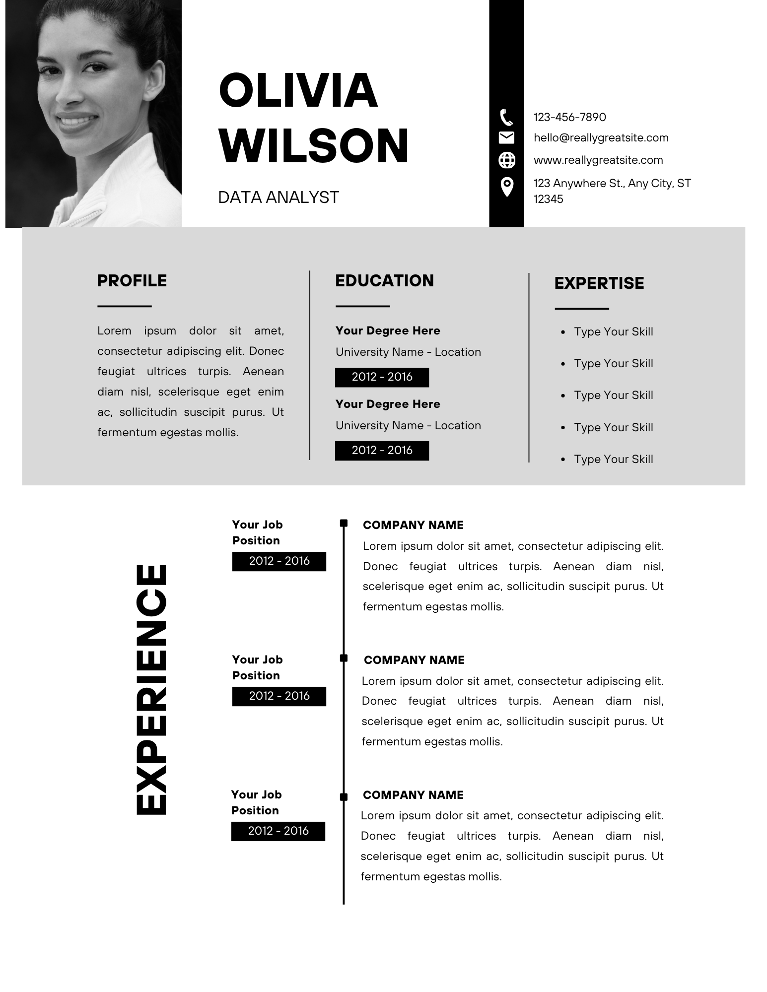 Resume Template Bundle – 6 Professional Designs (Instant Download)