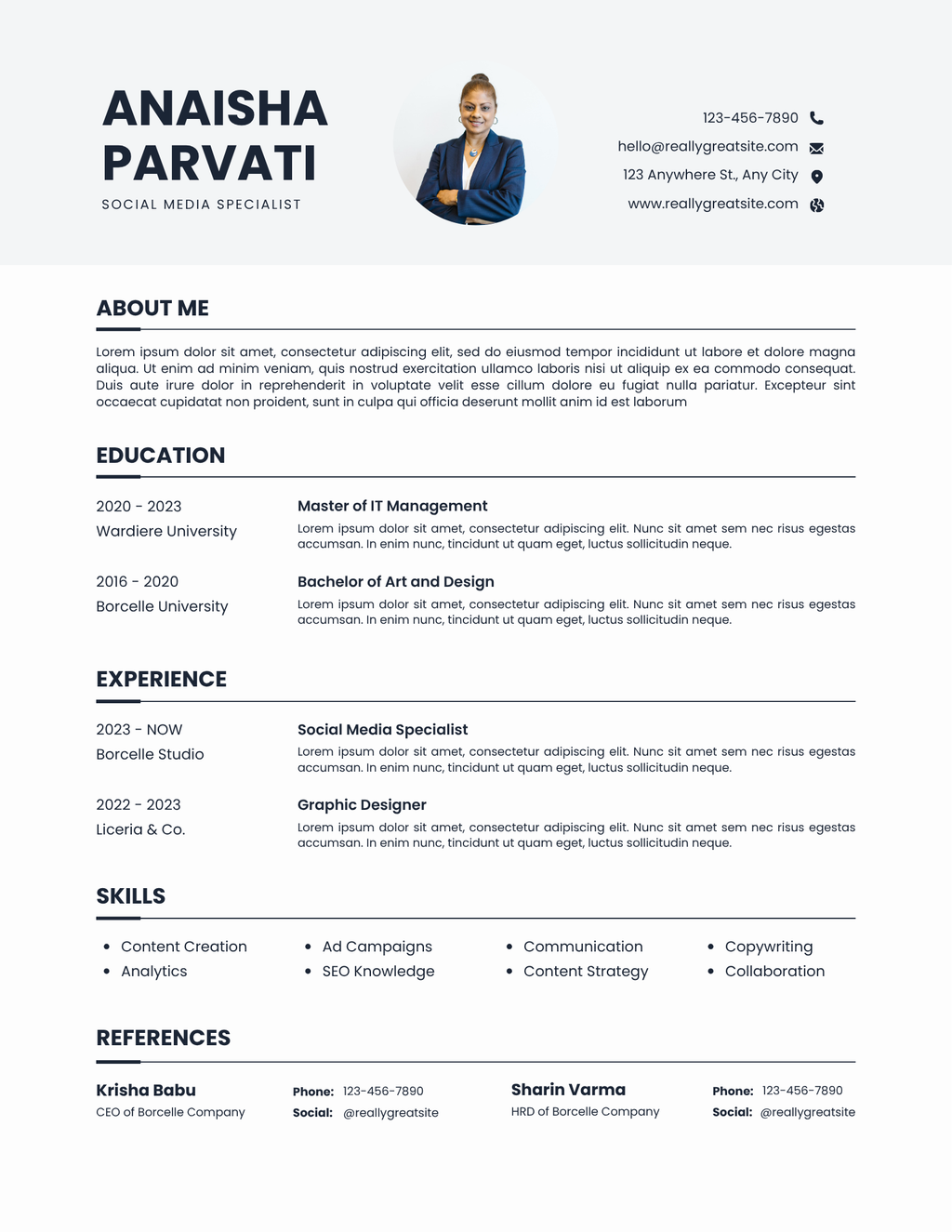 Simple Resume Template Bundle – 6 Clean & Minimal Designs