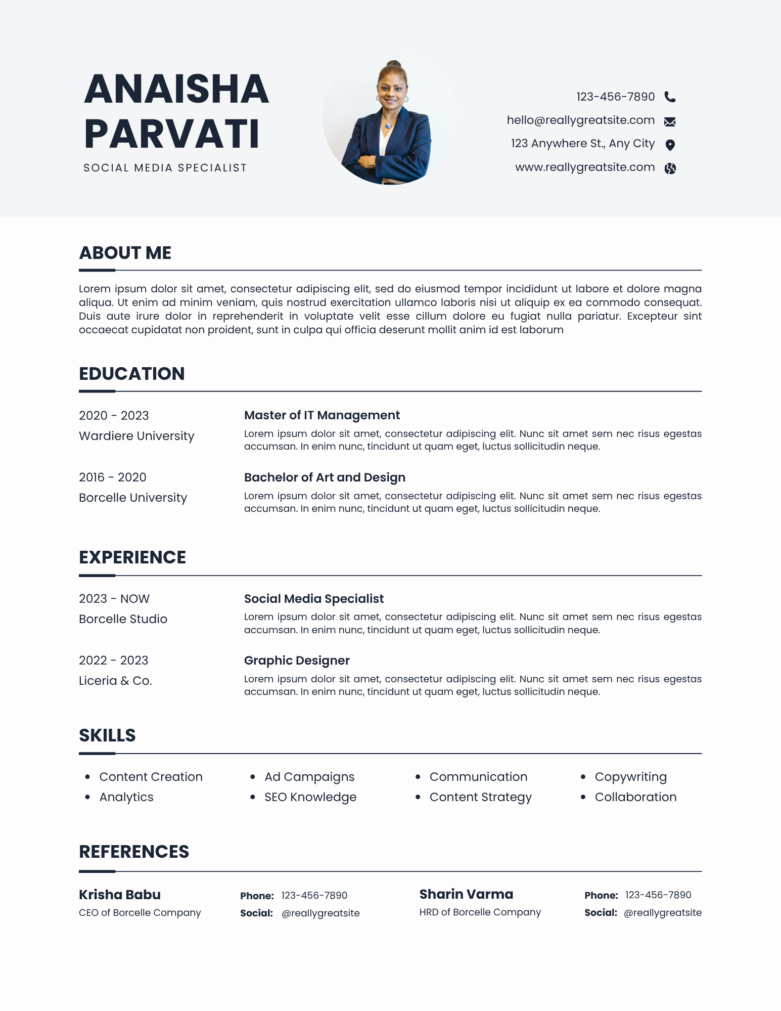 Simple Resume Template Bundle – 6 Clean & Minimal Designs