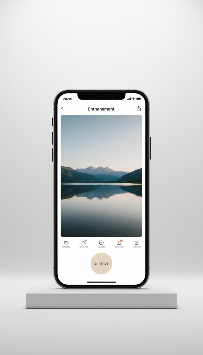 Photo Enhancement App Interface