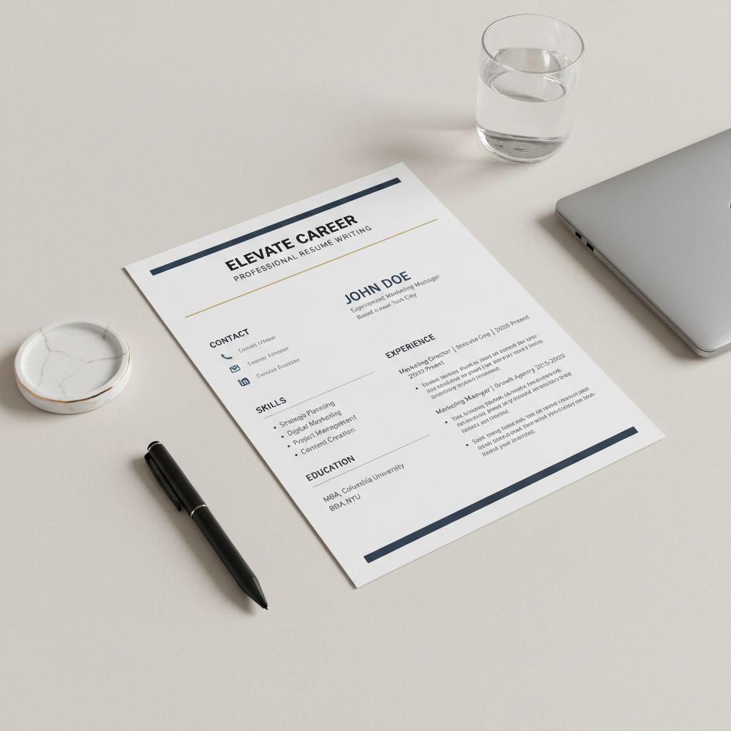 Professional Resume Service Mockup